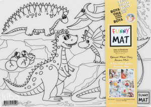 Akademi Çocuk Funny Mat - Uzay ve Dinozorlar