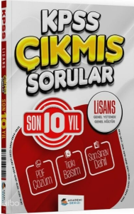 Akademi Denizi 2026 KPSS Genel Yetenek Genel Kültür Çıkmış Sorular Son 10 Yıl Çözümlü