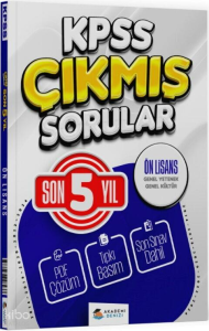 Akademi Denizi KPSS Genel Kültür Genel Yetenek Önlisans Son 5 Yıl Çıkmış Sorular