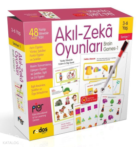 Akıl-Zeka Oyunları - Seviye 1 - 3-6 Yaş