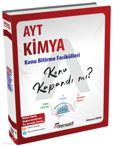 Alternatif Yayınları AYT Kimya Konu Bitirme Fasikülleri - Konu Kapandı mı?