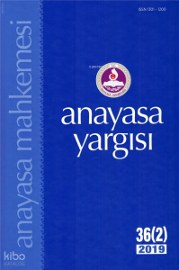 Anayasa Yargısı Dergisi 36 (2) 2019