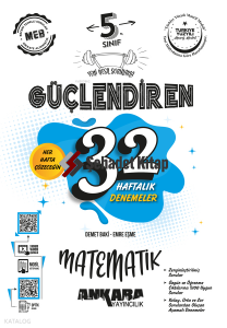 Ankara Yayıncılık 5. Sınıf Güçlendiren 32 Haftalık Matematik Kazanım Denemeleri