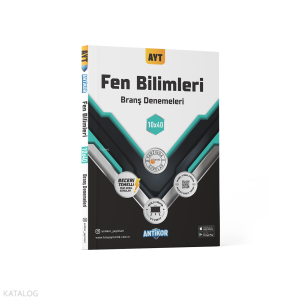 Antikor Yayınları AYT Fen Bilimleri Branş Denemeleri 10x40