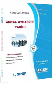AÖF 1. Sınıf Genel Uygarlık Tarihi Bahar Dönemi 2. Yarıyıl  Konu Anlatımlı Soru Bankası