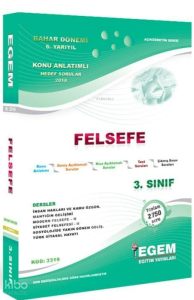 AÖF 3. Sınıf Felsefe Bahar Dönemi 6. Yarıyıl  Konu Anlatımlı Soru Bankası