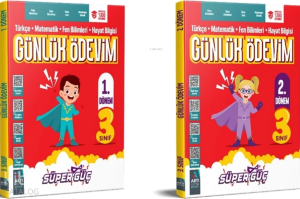 Artı Eğitim 3. Sınıf Süper Güç Günlük Ödevim 1. Dönem ve 2. Dönem