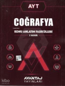Avantaj Yayınları AYT Coğrafya Konu Anlatım Fasikülleri