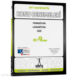 Barış Yayınları AYT Matematik Fonksiyon Logaritma Dizi Konu Denemeleri