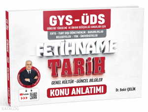 Bekir Çelik Yayınları GYS ÜDS Fetihname Tarih - Genel Kültür - Güncel Bilgiler Konu Anlatımı