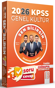 Benim Hocam 2026 KPSS Genel Kültür Sen Bilirsin Tarih-Coğrafya-Vatandaşlık Soru Cevap Kitabı