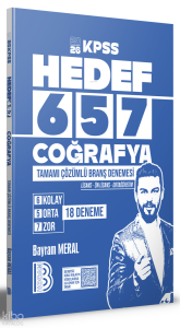 Benim Hocam 2026 KPSS Hedef 657 Coğrafya Tamamı Çözümlü Branş Denemesi
