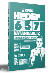 Benim Hocam 2026 KPSS Hedef 657 Vatandaşlık Tamamı Çözümlü Branş Denemesi