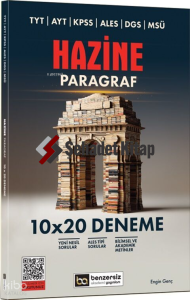 Benzersiz Akademi Yayınları TYT AYT KPSS ALES DGS MSÜ Hazine Paragraf 10 x 20 Deneme
