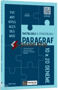 Benzersiz Akademi Yayınları TYT AYT KPSS ALES DGS MSÜ Taktiklerle ve Stratejilerle Paragraf 10 x 20 Deneme