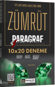Benzersiz Akademi Yayınları TYT AYT KPSS ALES DGS MSÜ Zümrüt Paragraf 10 x 20 Deneme