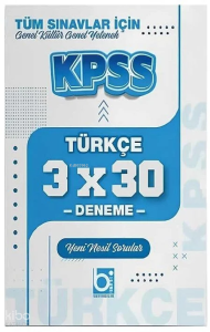 Bigelio KPSS Türkçe 3x30 Deneme