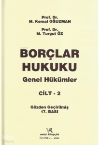 Borçlar Hukuku Genel Hükümler Cilt - 2