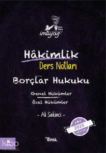 Borçlar Hukuku;Genel Hükümler- Özel Hükümler