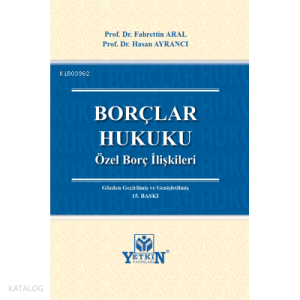 Borçlar Hukuku (Özel Borç İlişkileri)