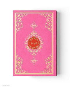 Çanta Boy Renkli Kur'an-ı Kerim (Miklebli, Pembe, Mühürlü, 2 Renkli)