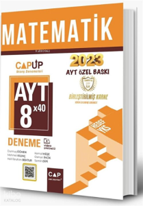 Çap Yayınları AYT Matematik 8 X 40 Up Deneme 2023 Özel Baskı