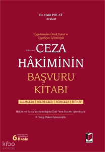 Ceza Hakiminin Başvuru Kitabı (Ciltli)