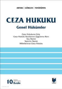 Ceza Hukuku Genel Hükümler