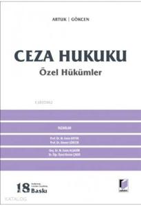 Ceza Hukuku Özel Hükümler