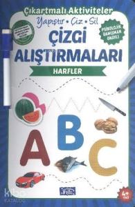 Çizgi Alıştırmaları - Harfler; Yapıştır - Çiz - Sil