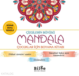 Çizgilerin Büyüsü - Mandala;Çocuklar İçin Boyama Kitabı