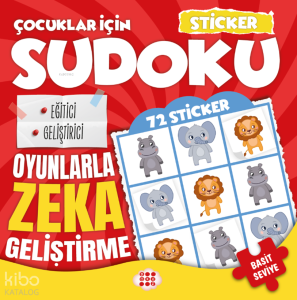 Çocuklar İçin Sudoku - Basit Seviye 1 (Sticker Hediyeli)