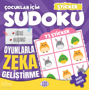 Çocuklar İçin Sudoku - Basit Seviye 2 (Sticker Hediyeli)