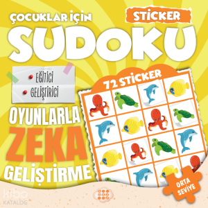 Çocuklar İçin Sudoku - Orta Seviye 2 (Sticker Hediyeli)