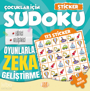 Çocuklar İçin Sudoku - Zor Seviye 1 (Sticker Hediyeli)
