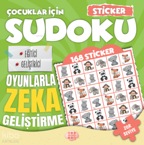 Çocuklar İçin Sudoku - Zor Seviye 2 (Sticker Hediyeli)