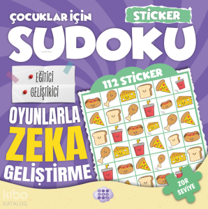 Çocuklar İçin Sudoku - Zor Seviye 4 (Sticker Hediyeli)