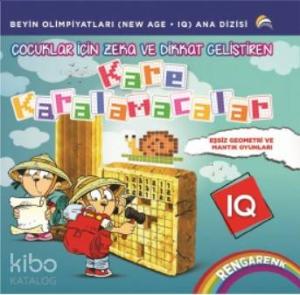 Çocuklar İçin Zeka ve Dikkat Geliştiren Kare Karalamacalar