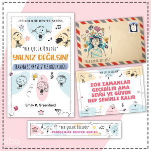 Çocuklarda Travma Sonrası Stres Bozukluğu - Kartpostal ve Ayraç;Çocuklar İçin Psikolojik Destek Serisi