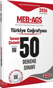 Data Yayınları 2026 AGS Türkiye Coğrafyası Tamamı Çözümlü 50 Deneme Sınavı