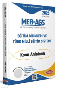 Data Yayınları 2026 AGS Ultra Serisi Eğitimin Temelleri - Türk Milli Eğitim Sistemi Konu Anlatımlı