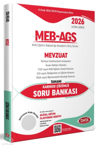 Data Yayınları 2026 AGS Ultra Serisi Mevzuat Tamamı Çözümlü Soru Bankası