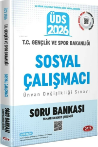 Data Yayınları 2026 GYS ÜDS Gençlik ve Spor Bakanlığı Sosyal Çalışmacı Soru Bankası Çözümlü Görevde Yükselme Ünvan Değişikliği