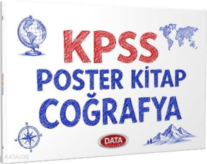 Data Yayınları KPSS Coğrafya Poster Kitap