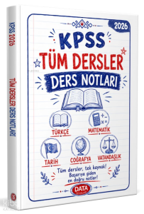 Data Yayınları KPSS Tüm Dersler Ders Notları