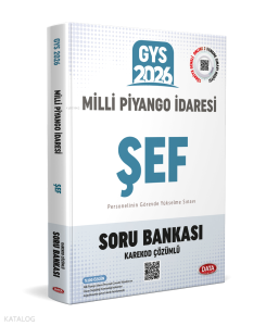 Data Yayınları Milli Piyango İdaresi GYS Şef Soru Bankası - Karekod Çözümlü