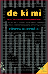 De Ki Mi;Yaygın Yazım Yanlışlarından Kaçınma Kılavuzu