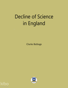 Decline of Science in England