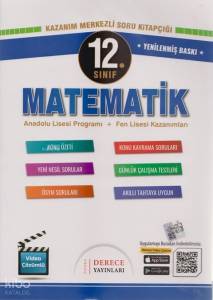 Derece Yayınları 12. Sınıf Matematik Kazanım Merkezli Soru Kitapıçığı