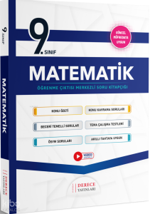 Derece Yayınları 9.Sınıf Matematik Modüler Set 2025 - 2026